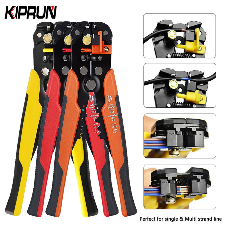 [Ready stock] KIPRUN Crimper Cable Cutter Automatic Wire Stripper Multifunctional Stripping Tools Crimping Pliers Terminal 0.2-6.0mm2 tool
