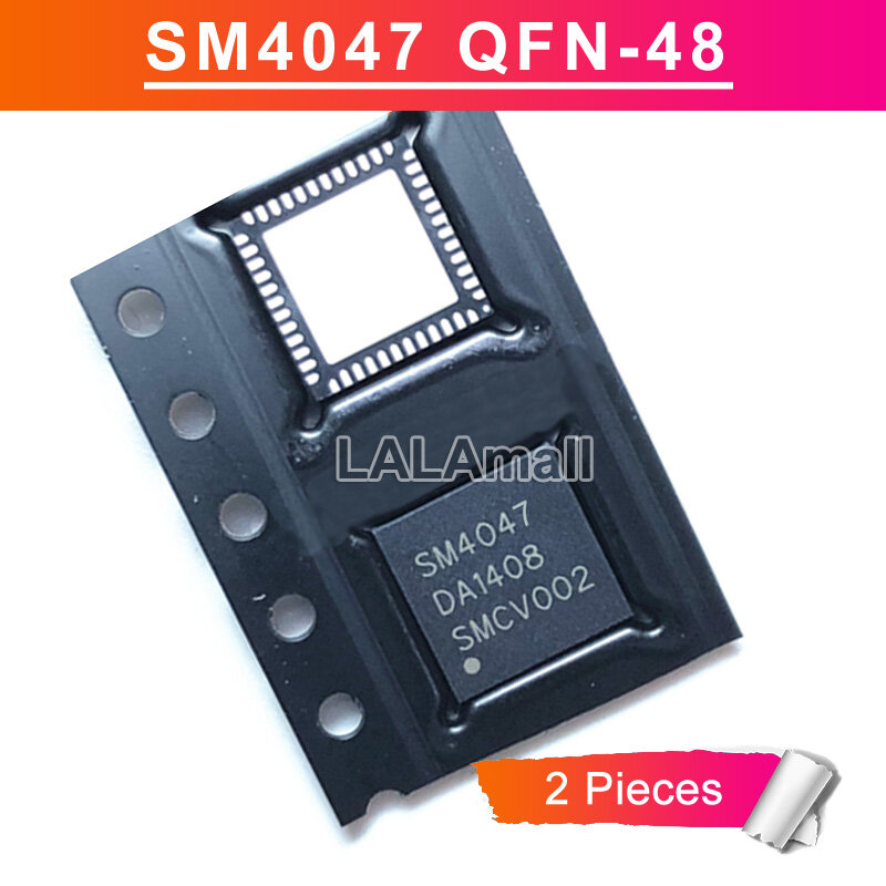 2pcs sm4047 qfn sm 4047 qfn-48 lcd chip ic new original
