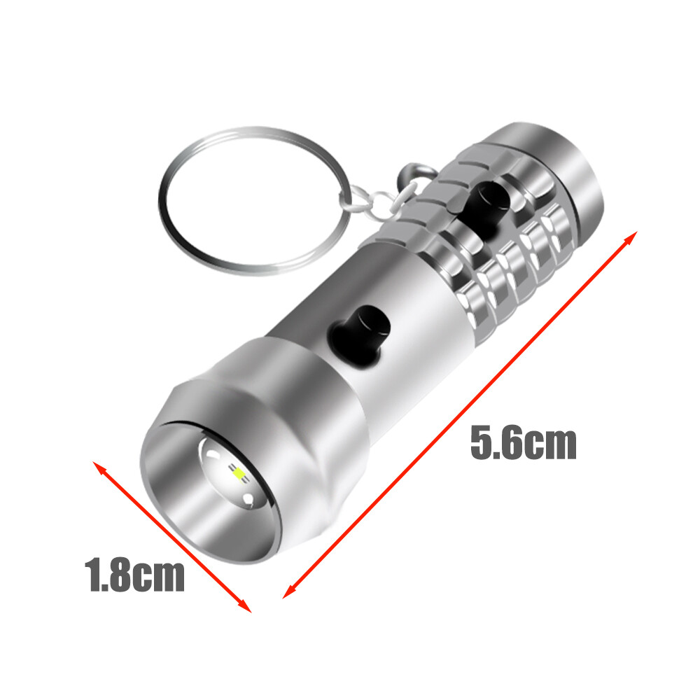 Mini Led Keychain Flashlight Portable Waterproof Camping Torch Light Pet Urine Detector Ultraviolet Lights