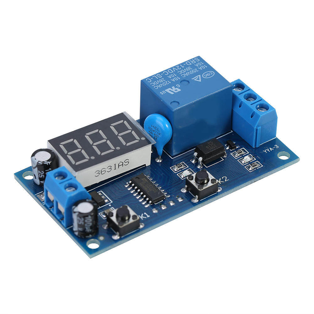 DC 12V Cycle Delay Timer Timer Module Switch Adjustable Relay Module Board Infinite Loop with LED Display