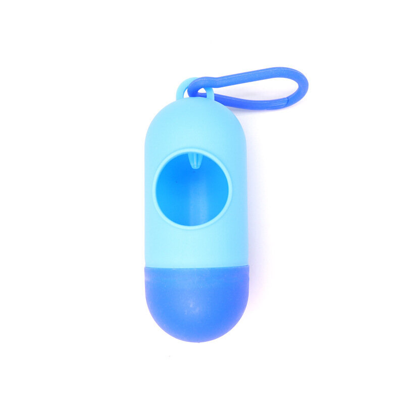 Pet portable capsule type waste bag Degradable pet trash bag pick poop bag biodegradable dog poop bag dispenser pet supplies Poop Bag Dispenser
