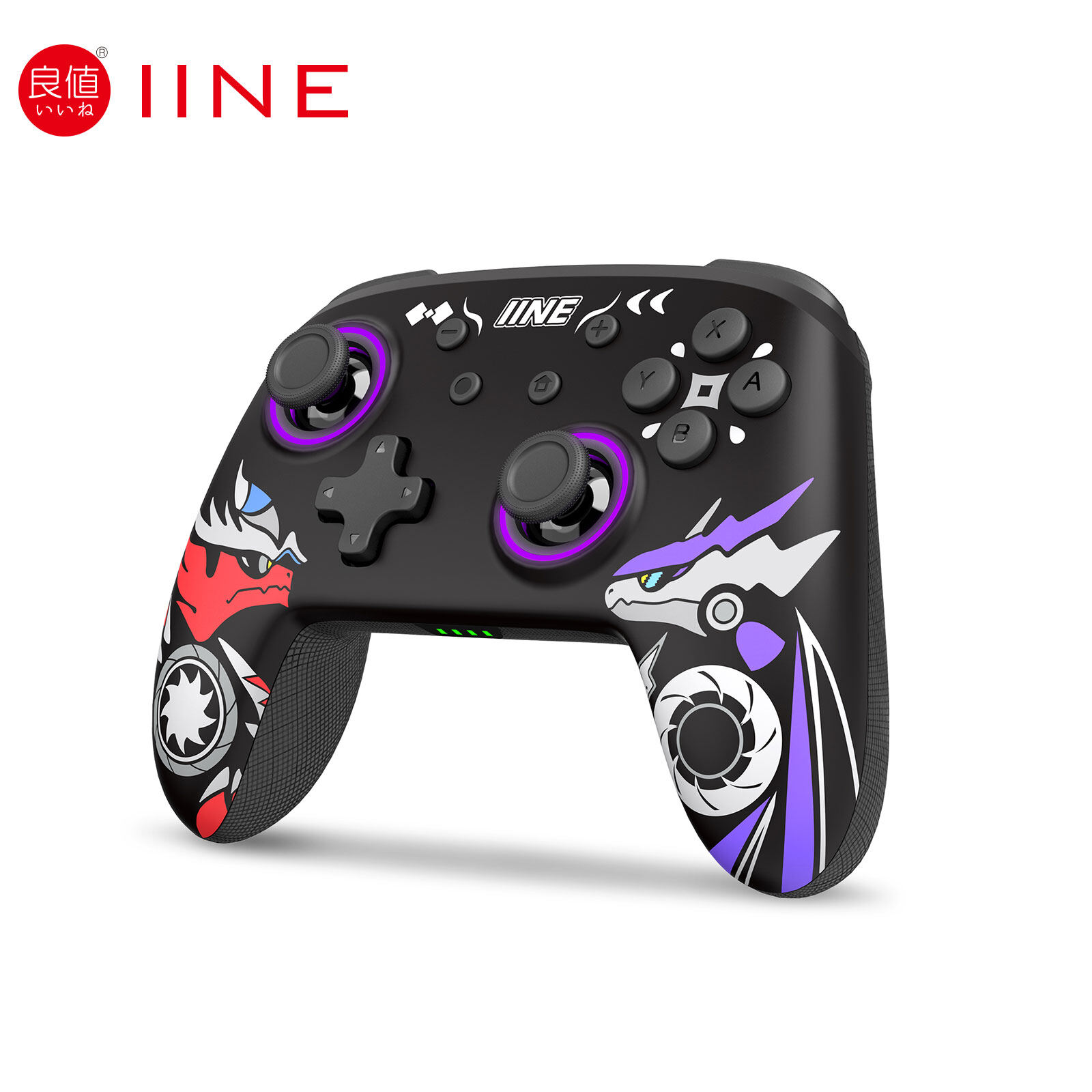 IINE Scarlet & Violet Wireless Wake Up NFC Controller Compatible Nintendo Switch
