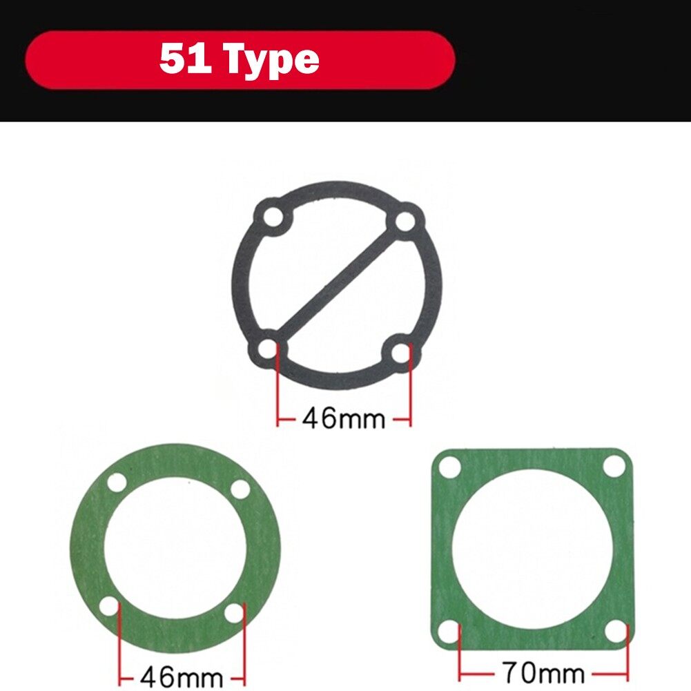 Toolstar head gasket set for air compressor piston ring 51/65/80/90/95 type rebuild kit