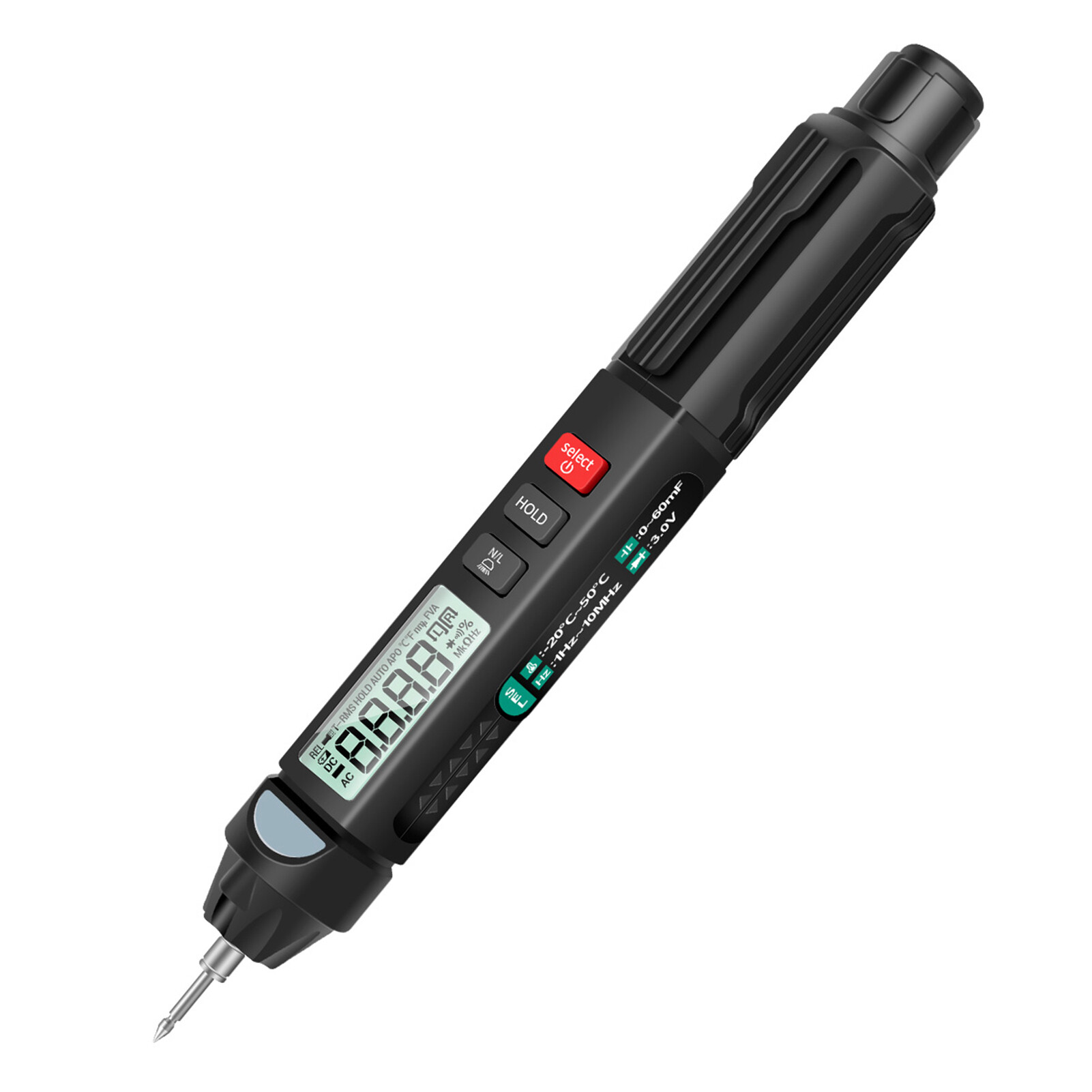 ANENG A3007 Pen Multimeter 6000 Counts Digital Multimeter Meter Tester with LCD Display Backlight Flashlight NCV Auto-off Multiple Accessories for Voltage Current Resistance Capacitance Diode Continuity Test