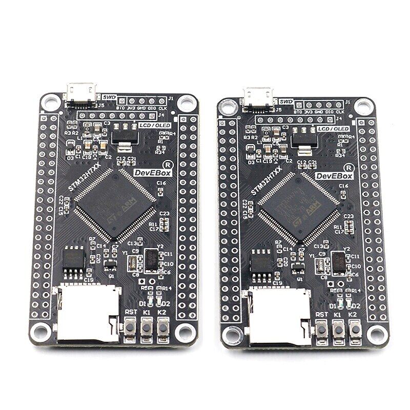 Stm32h750vbt6 stm32h743vit6 stm32h7 bảng mạch phát triển STM32 Bảng hệ thống M7 bảng mạch nhân TFT Giao diện với cáp USB