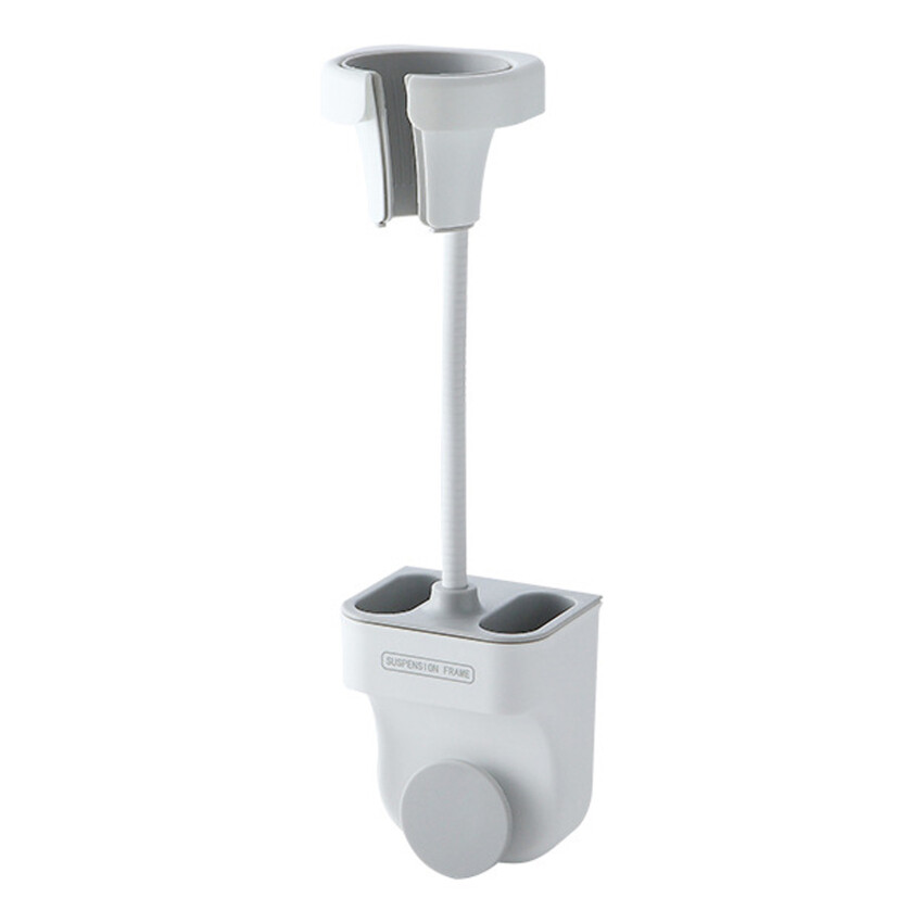 Hands Free Standing Hair Dryer Holder 360 Degree Rotation Bathroom Shelves Storage Rack Universal For Hairdryer Stand Wall Mount Lazy Shower Bracket Holder