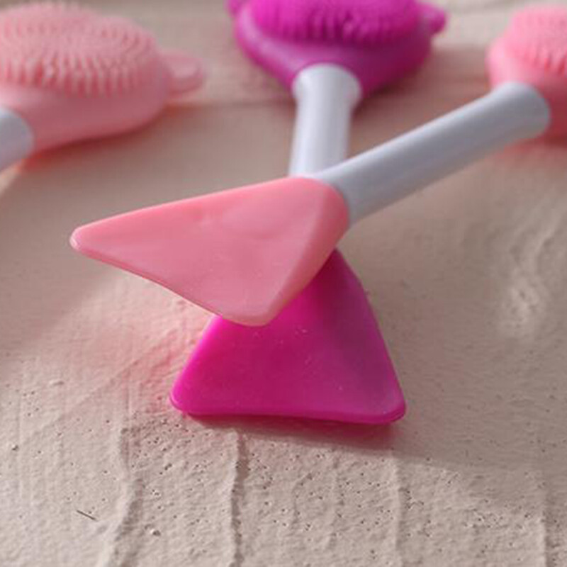 【BeautyMalls】 Cọ Đắp Mặt Nạ Hai Đầu Bằng Silicon Hình Gấu Cọ Rửa Mặt Đa Năng Dụng Cụ Làm Mặt Nạ Dạng Bôi Tự Làm