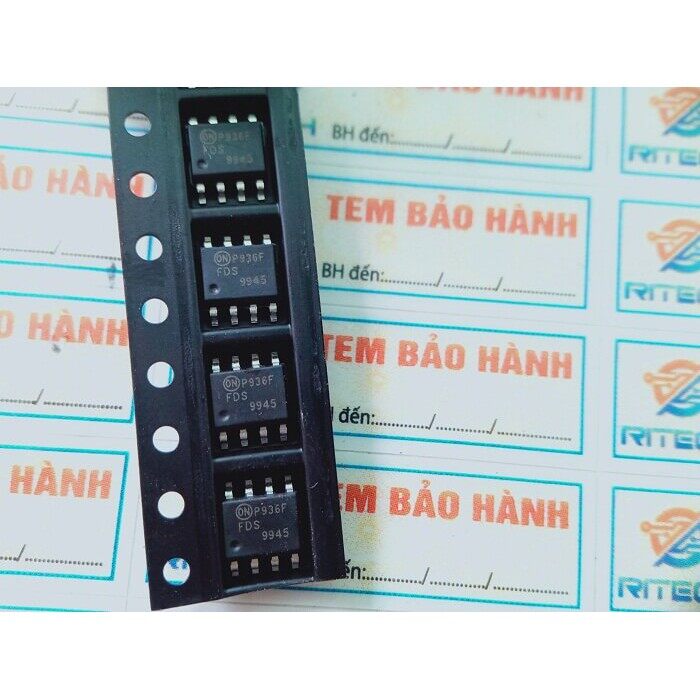 Combo 4 chiếc fds9945, 9945 smd sop-8 ic điều khiển mos