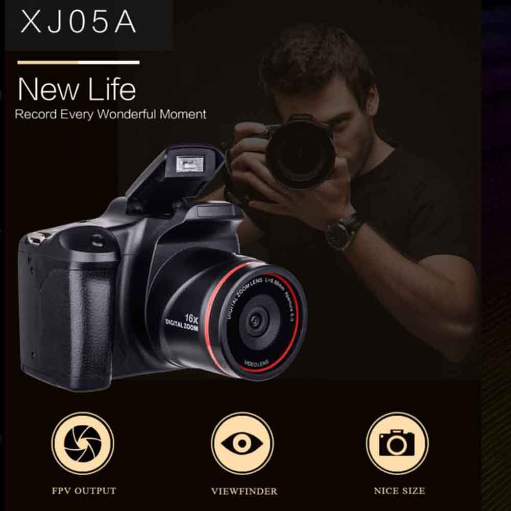 Đầu Ra D05 HD SLR FPV Đầu Ra USB 2.0 AV Tele Góc Rộng 3.0 Inch LCD Thu Phóng 16X Chống Sốc Máy Ảnh Kỹ Thuật Số 5 Megapixel Tối Đa Cầm Tay