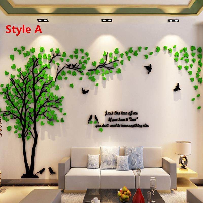 200*100 CM Cặp Đôi Cây Gương Dán Tường Pegatinas Paredes Decoracion DIY 3D Acrylic Autocollant Bức Tranh Tường Dán Muraux Sống phòng Decal