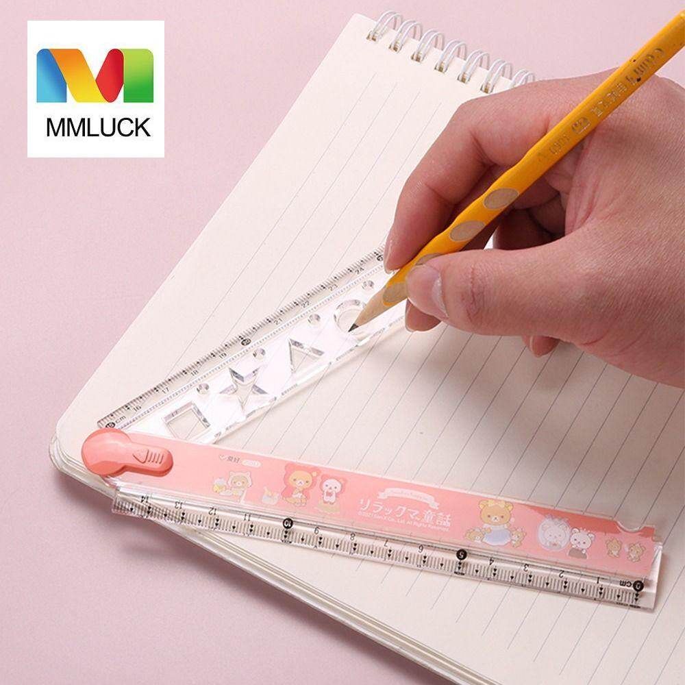 MMLUCK Cartoon Creative Student Stationery Multi-function Designer Artist Drawing Tools Folding Straight Ruler Measuring Tools Drawing Ruler Measuring Ruler