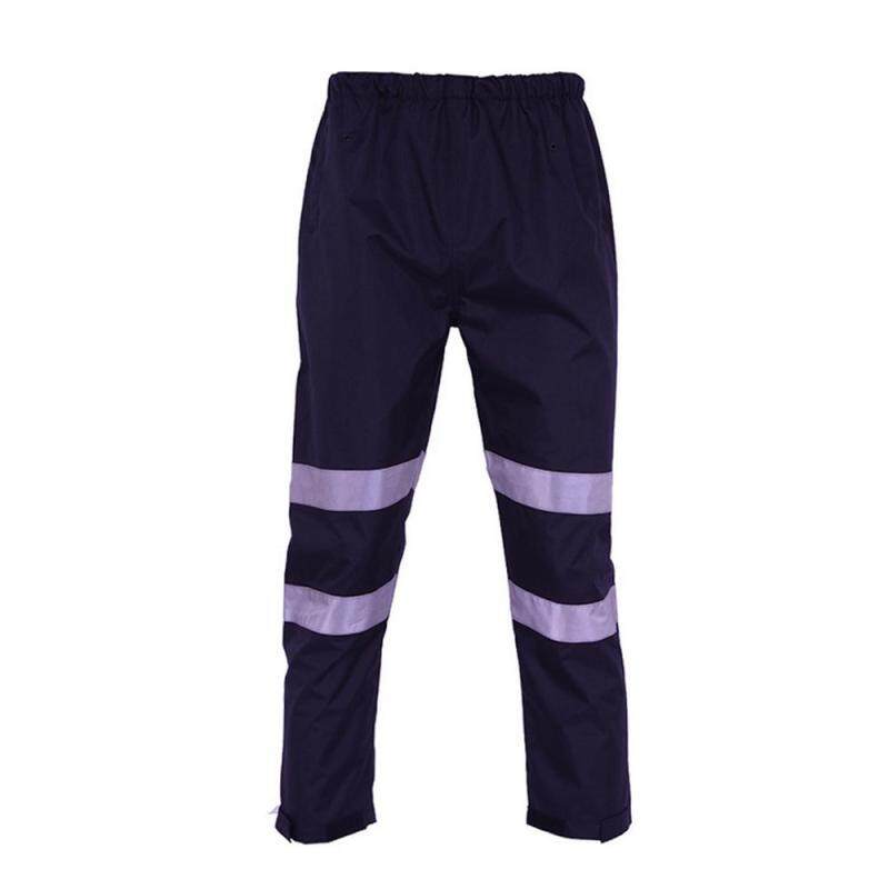 SFVest High Visibility Reflective Rain Pants Waterproof Windproof Work Rain Trousers Outdoor Traffic Hiking Riding Safety Warning