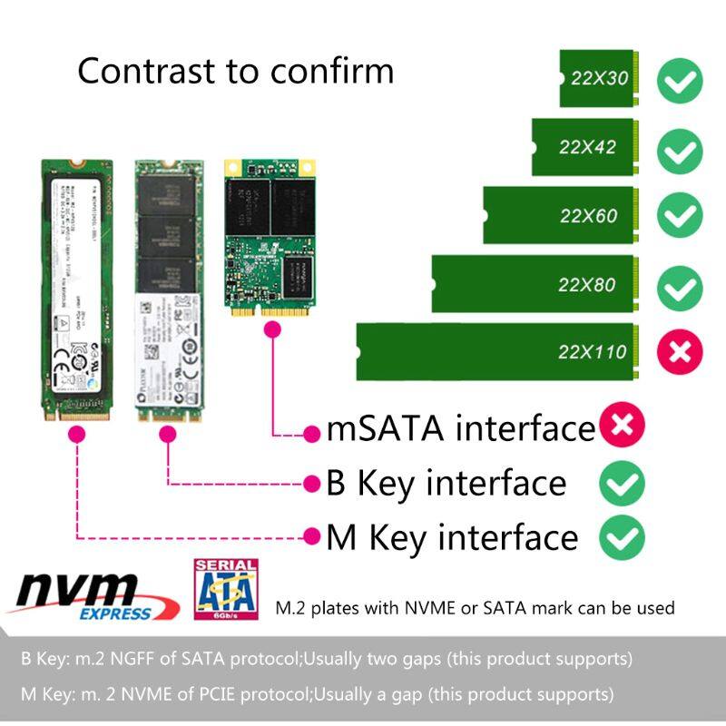 M 2 SSD To U 2 2in1 M 2 NVMe SATA SSD 