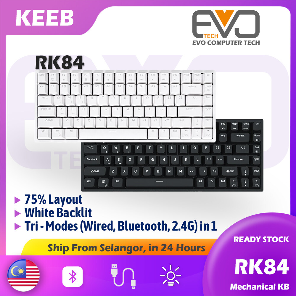 RK84 Mechanical Gaming Keyboard Hotswappable Bluetooth Mechanical