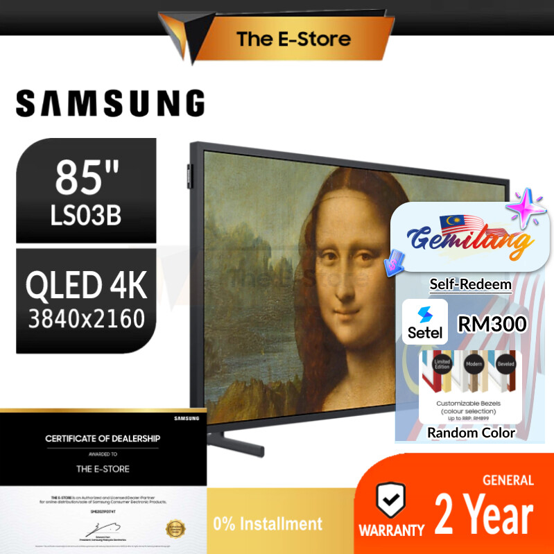 (Delivery for Penang ONLY) Samsung The Frame LE03B QLED 4K Smart