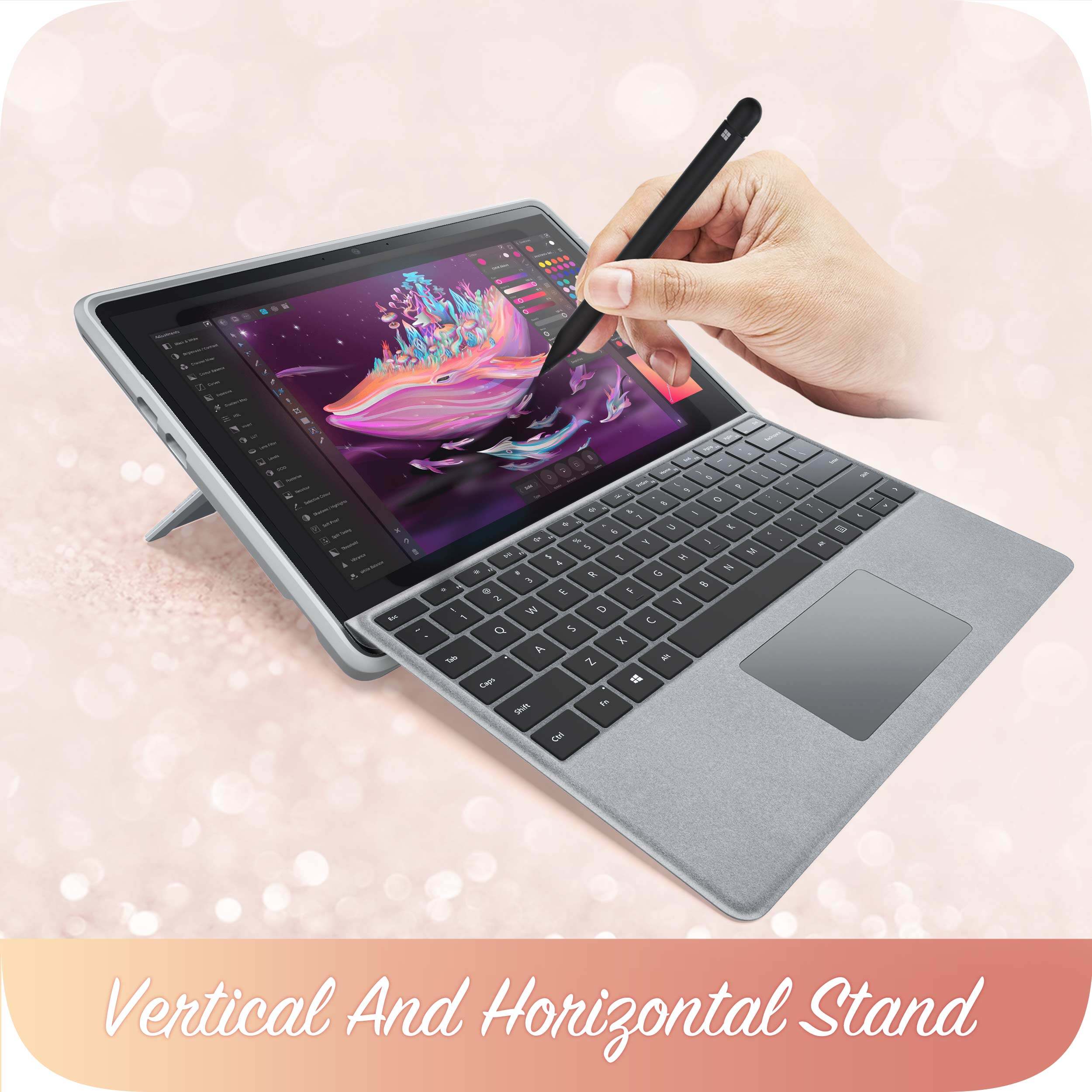I-blason Cosmo Series cho Microsoft surface Pro 9 trường hợp 2022/bề mặt Pro 10 trường hợp 2024 phát hành Slim phong cách Ốp bảo vệ điện thoại trường hợp Tương thích với loại bao gồm bàn phím