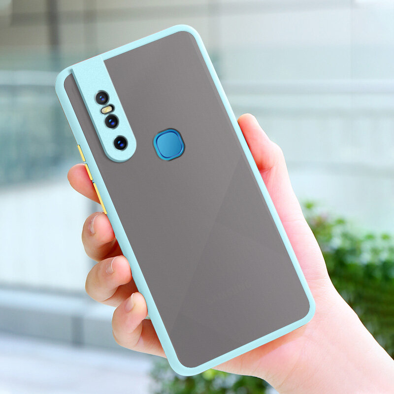 YBD Precision camera protection case For Vivo V15 Casing multiple colour Matte Hard PC Back Cover Shockproof Phone Case