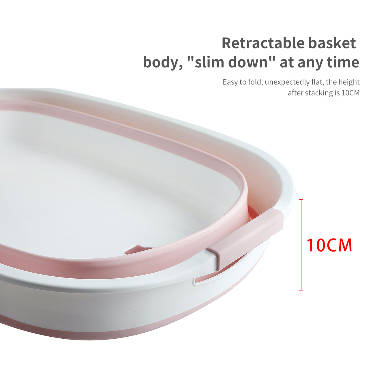 CNMF Foldable Laundry Tub Extra Large Baby Bath Tub Household Rectangular Plastic Foot Basin