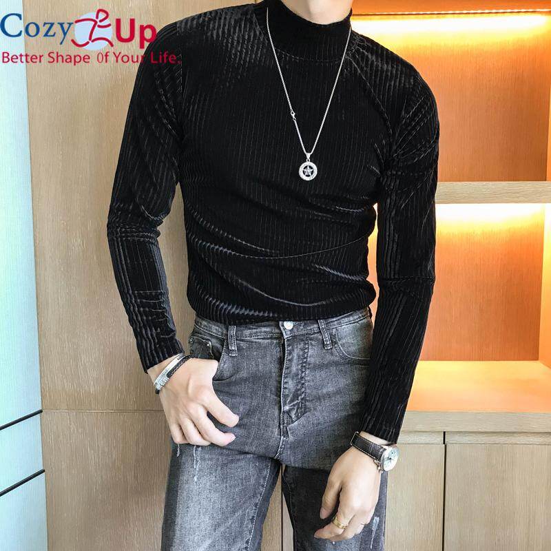 Cozy Up O-Neck Long Sleeve Velvet Solid Sweatshirt - green