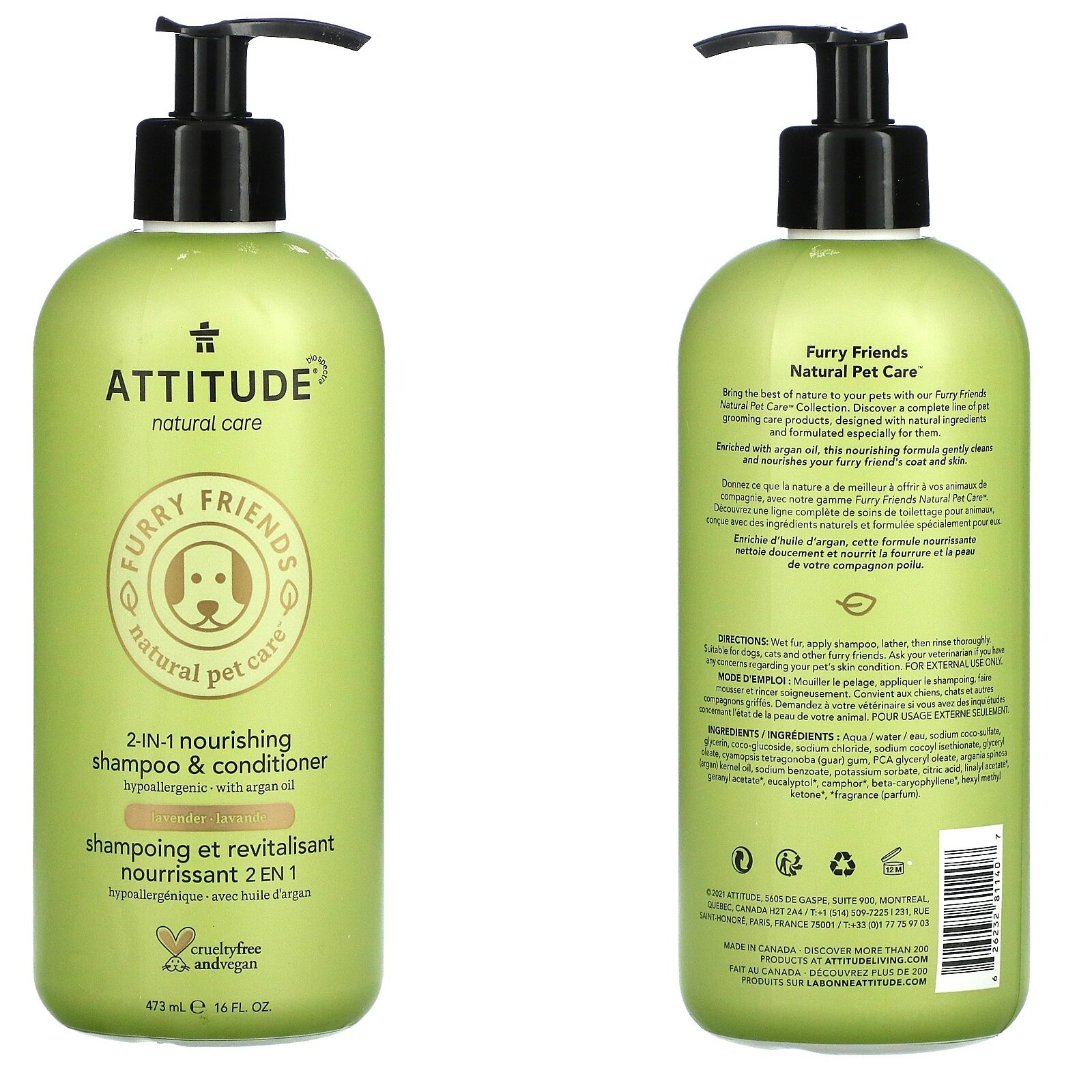 最大93%OFFクーポン ATTITUDE Natural Soothing Shampoo for Cat Dog, Hypoallergenic,  Vegan and apprisen.com
