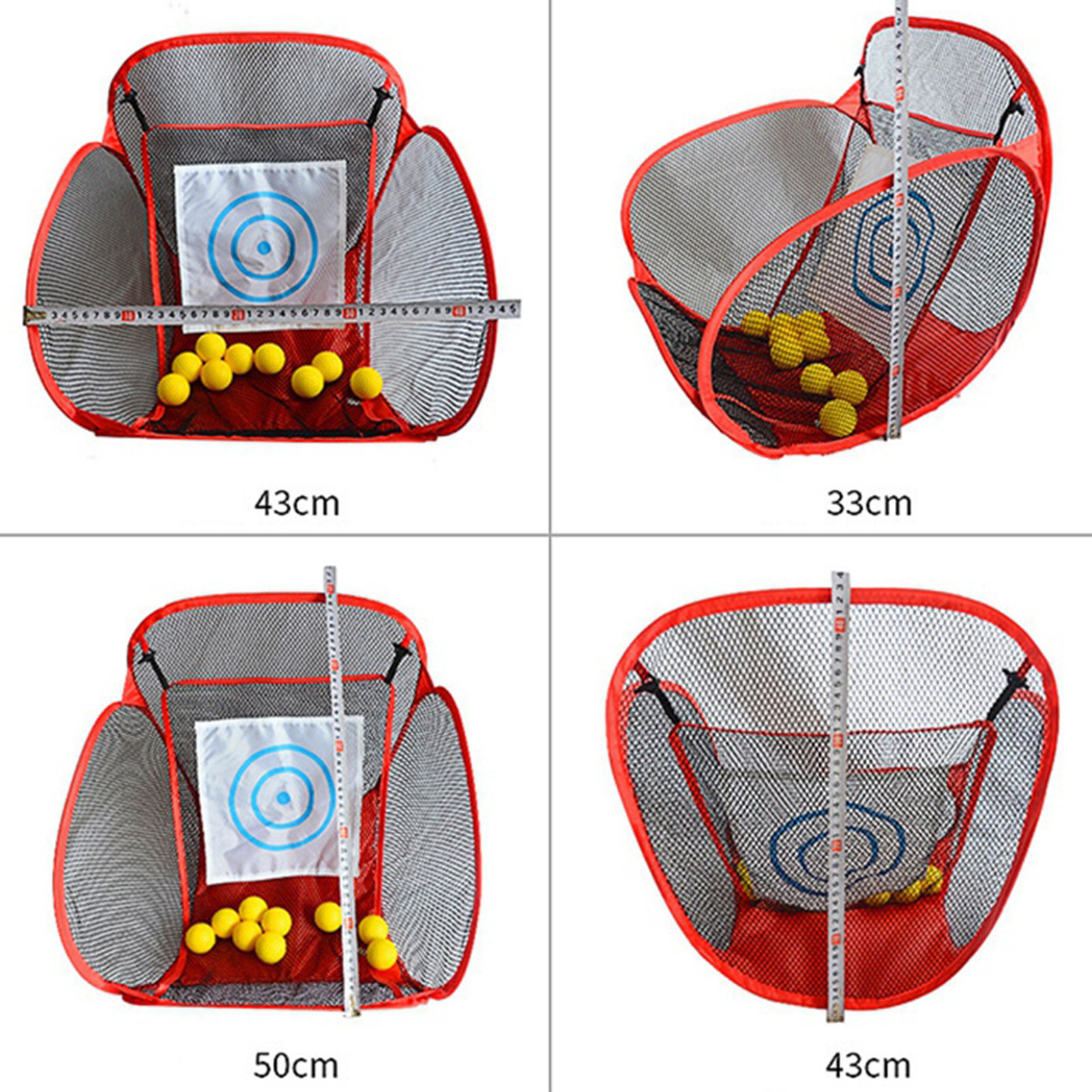 Honrane（Ready Stock） Golf Portable Folding Net Backyard Accuracy Swing Cutting Rod Training Tool
