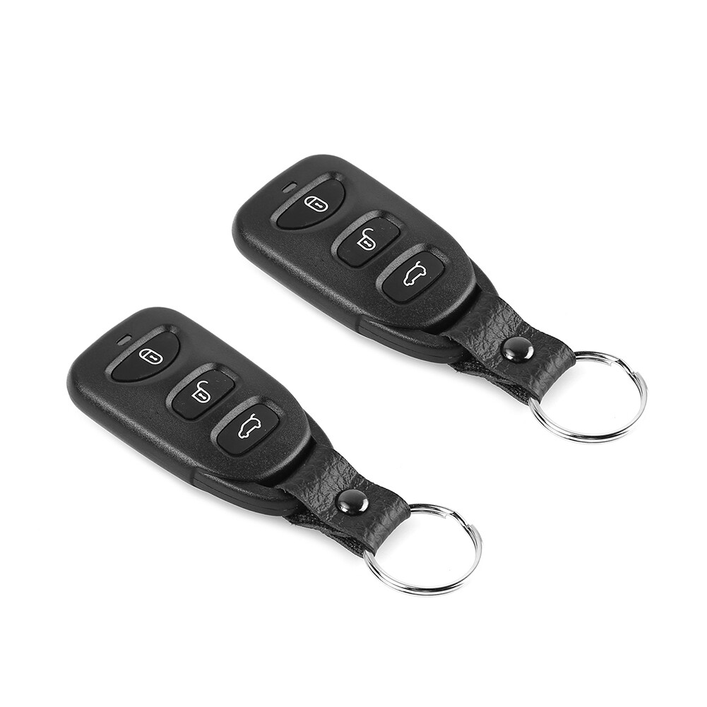 Avivahc Universal Car Auto Central Door Lock Keyless Entry System Remote Control Alarm Central Locking Kit VH13P