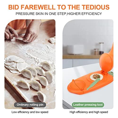 2 In 1 Dumpling Maker, Dumpling Skin Maker Dumpling Moulds, 2023 New Artifact Diy Dumpling Maker Machine, Manual Dumpling Dough Press Wrapper, Empanada Maker Press Household For Dumpling Making Tool