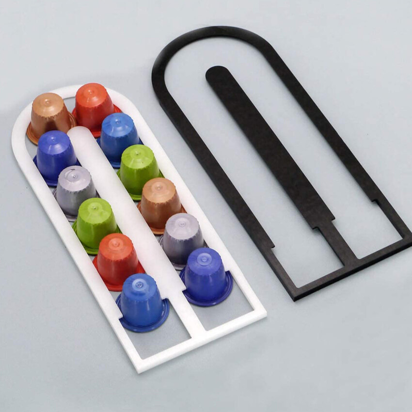 Coffee Capsule Storage Rack, Can Hold 12 Nespresso Coffee Capsules, Wall-Mounted Storage Rack Bracket Display Rack