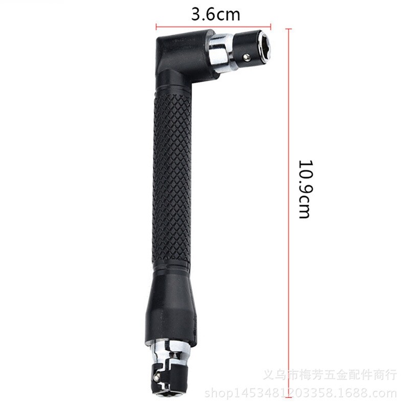 L-shape Mini Double Head Socket Wrench Suitable for Routine Screwdriver Bits Utility Tool