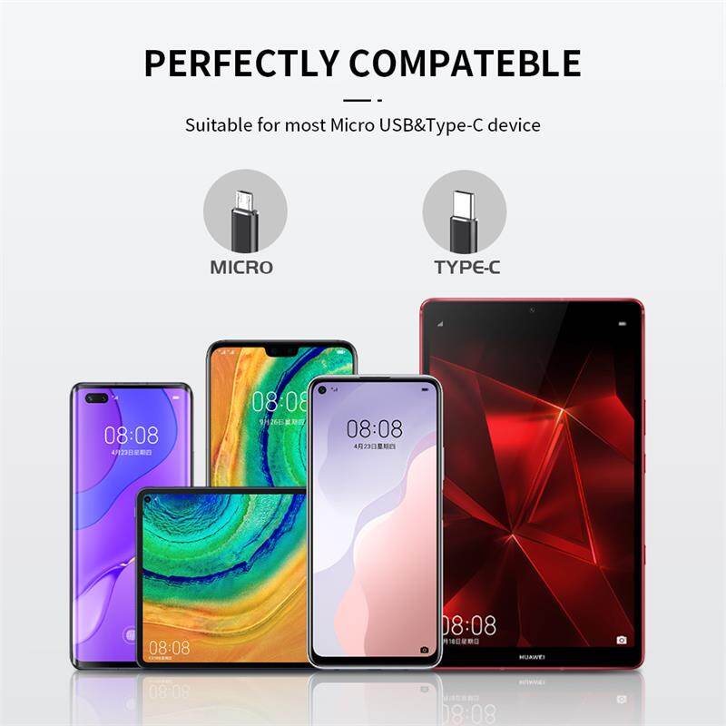 VAORLO Cáp Chuyển Đổi USB OTG 2 Trong 1 Bộ Chuyển Đổi USB Type C Micro USB Sang USB 3.0 Dây Cáp Dữ Liệu Chuyển Đổi Dành Cho Huawei, Cho MacBook U Disk