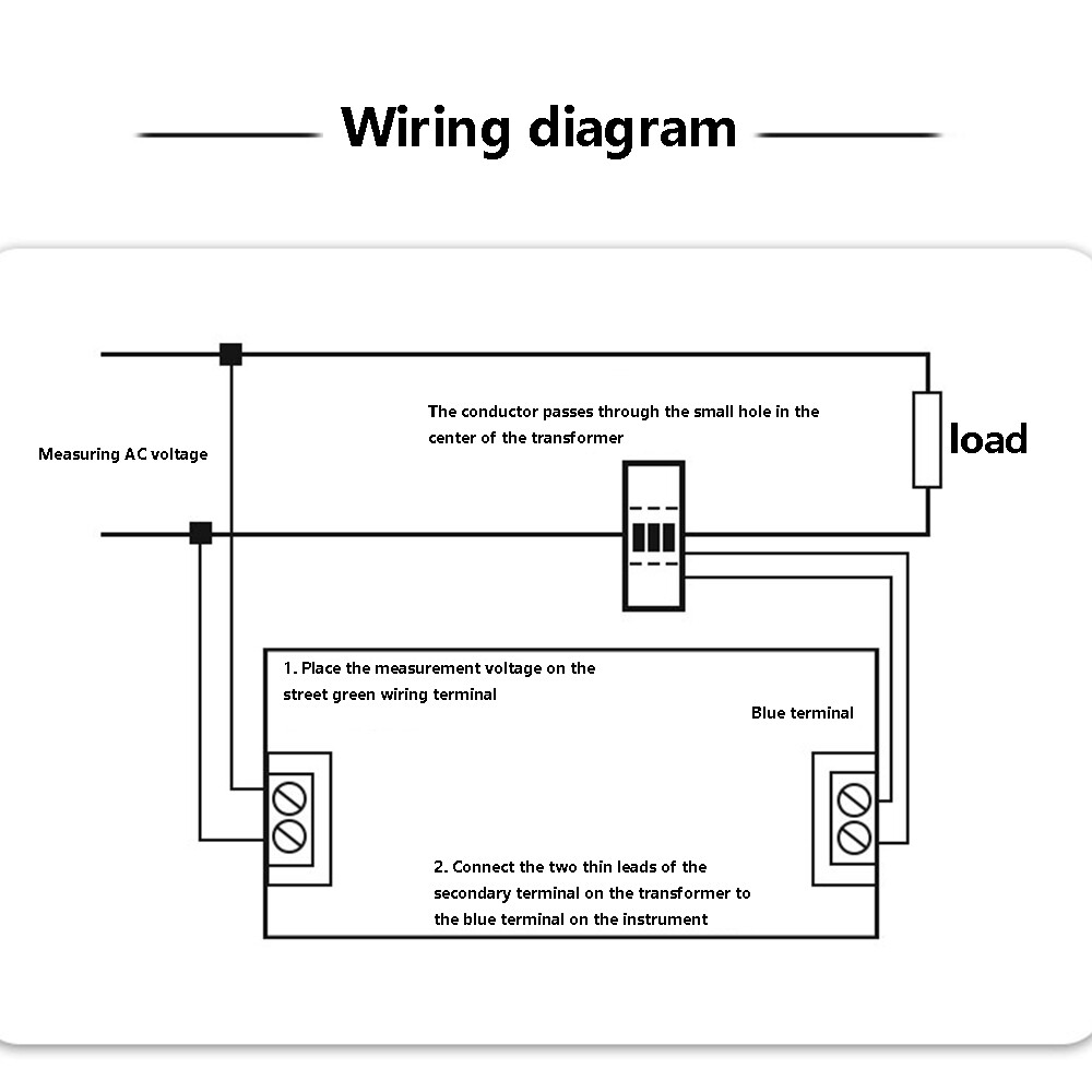 Foriot Đồng hồ đo vôn Ampe 300V 100A Vôn kế Điện áp và dòng điện mét kỹ thuật số hiển thị thời gian kép 0.39 inch LED điện áp cường độ dòng điện Tester