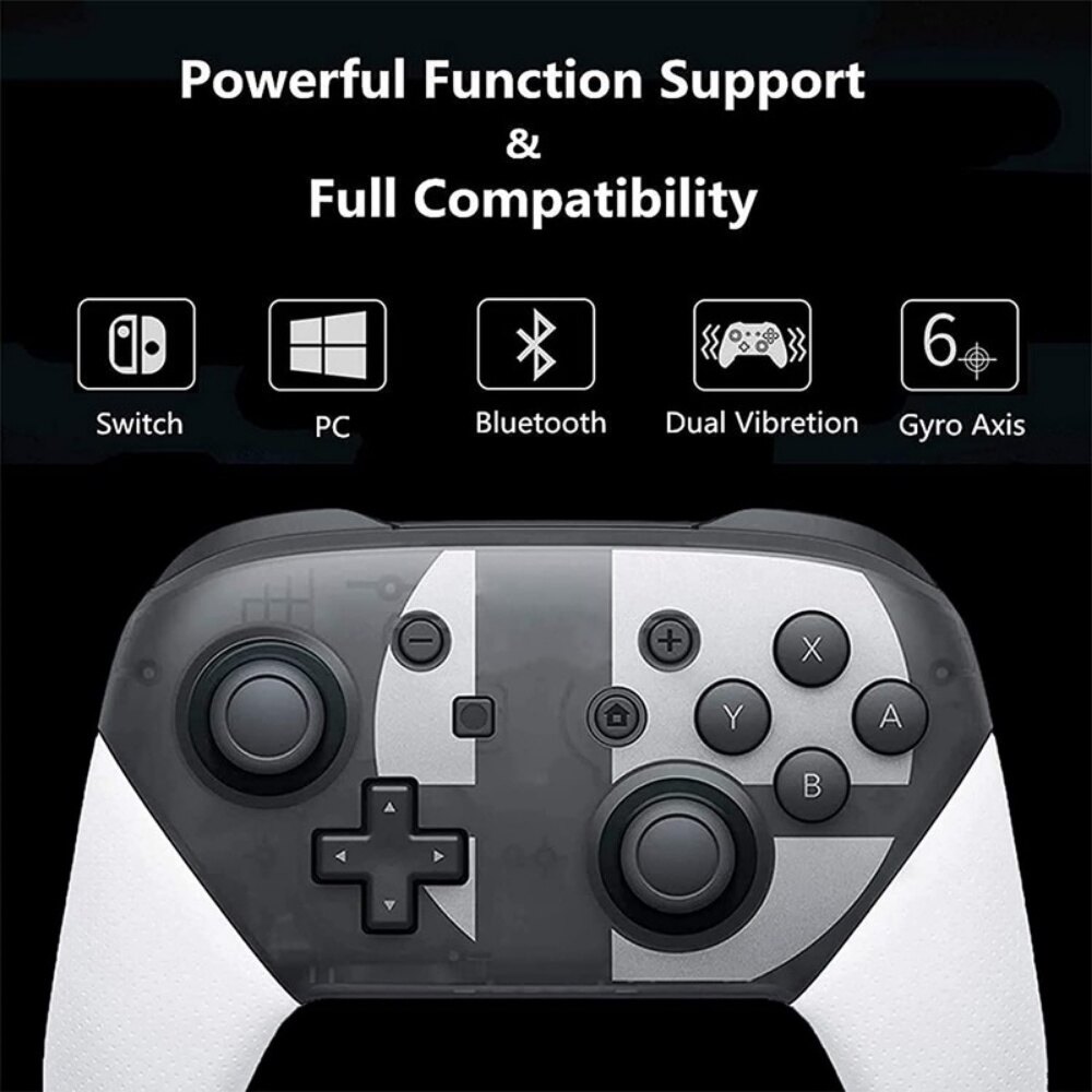 Cần Điều Khiển Bộ Chuyển Đổi Nintendo Pro Bộ Điều Khiển Không Dây Gamepad Bluetooth