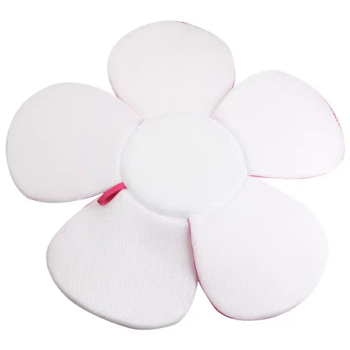 Wintryly New Fashion Candy Color Seat Sun Flower Bath Mat Baby Shower Cushion Baby Safety Petal Pad Bath Mat Baby Bath Set