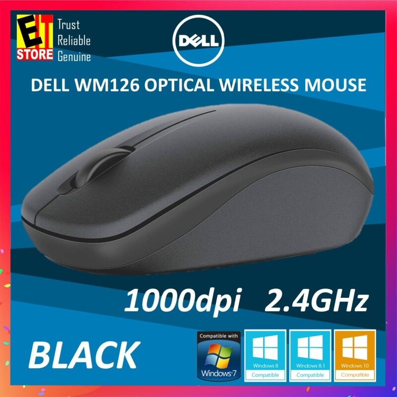 DELL WM126 1000DPI OPTICAL 2.4GHz WIRELESS MOUSE Malaysia
