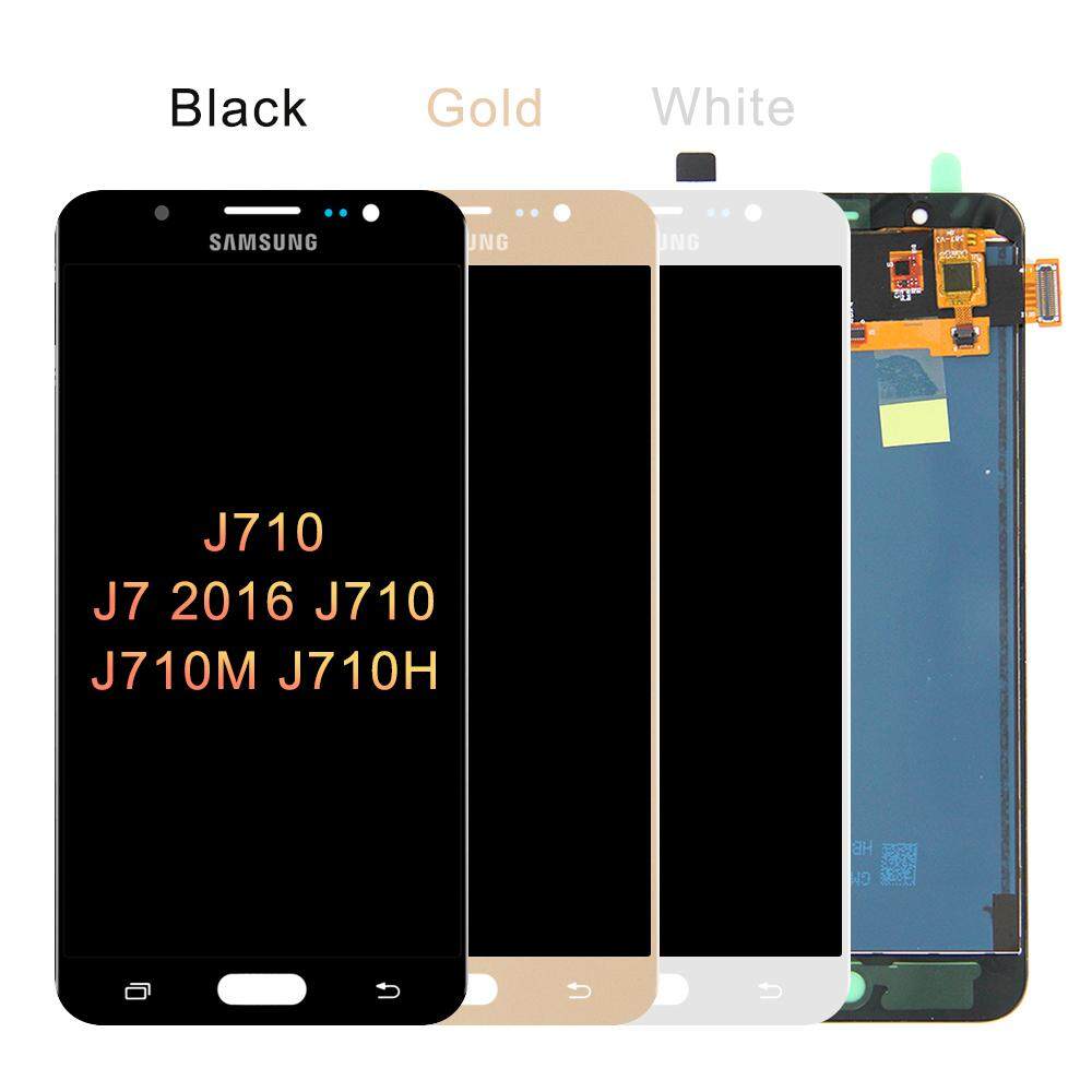 5.5 Màn Hình LCD Cho Samsung Galaxy J7 2016 J710 J710FN J710F J710M J710Y J710G J710H Màn Hình Cảm Ứng Số Hóa Lắp Ráp Với Khung Nút Home