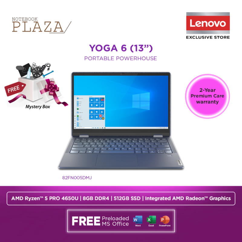 Lenovo Yoga 6 13ARE05 82FN005DMJ 13.3 FHD Touch Laptop Abyss Blue ( Ryzen 5 Pro 4650U, 8GB, 512GB SSD, ATI, W10, HS ) Malaysia