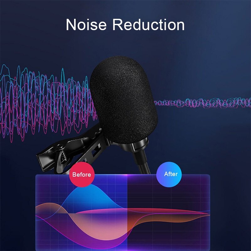 Micro Mini Kẹp Cài Ve Áo Micrô Camera Điện Thoại Máy Vi Tính Micro Tai Ngoài Di Động Cho iPhone Máy Tính Xách Tay Máy Tính