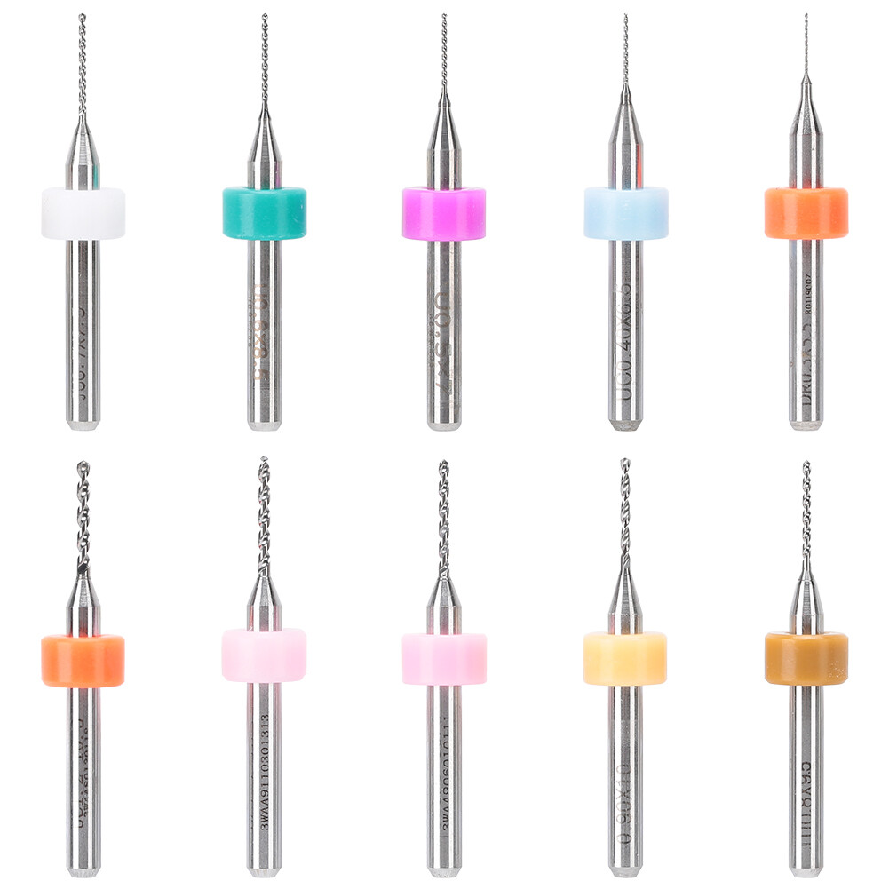Bộ 10 mũi khoan mini, dụng cụ sửa chữa vise ghim thép vonfram 0.3mm 1.2mm