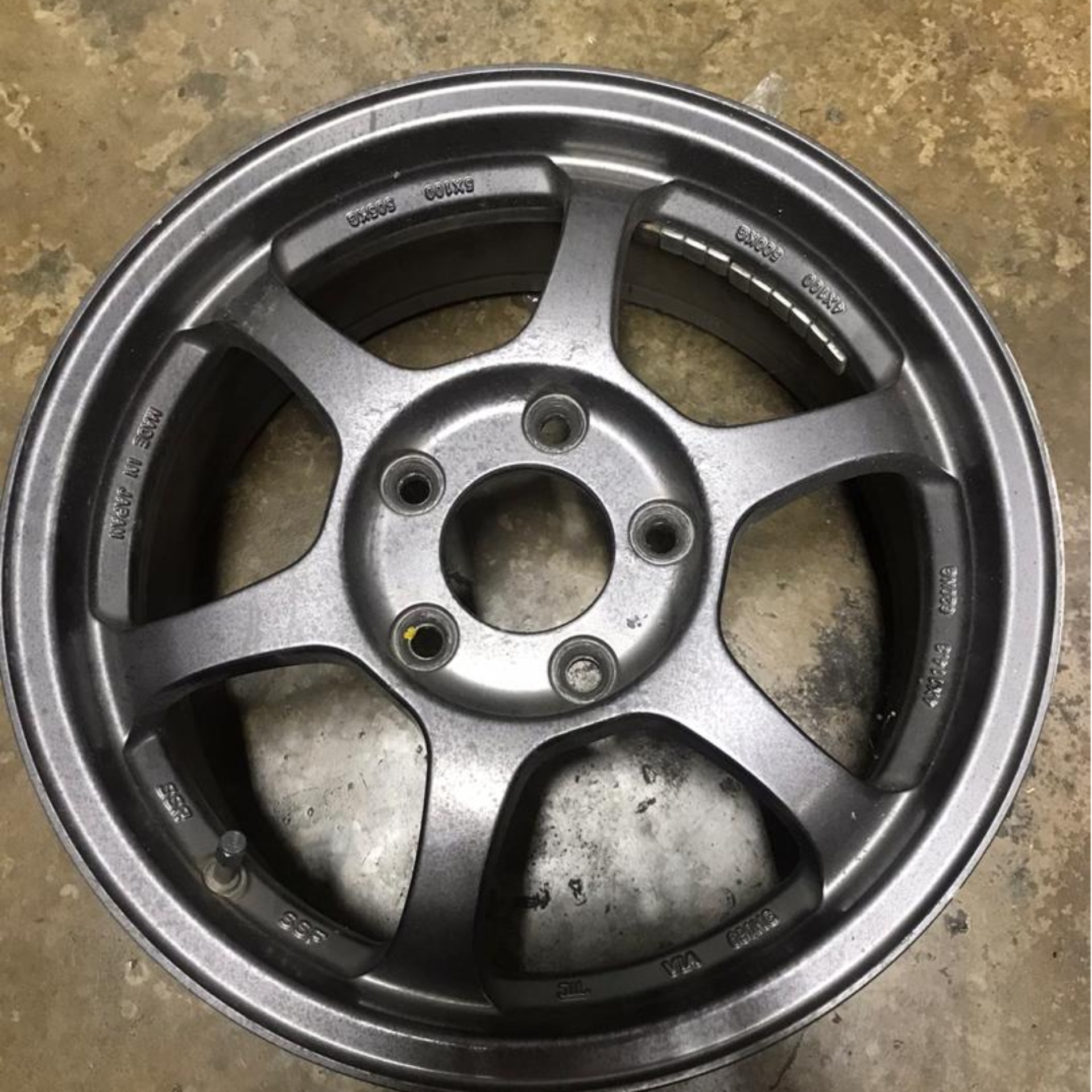 Ssr Type C 15 Inch Original Japan Sport Rim Metel Gun Colour Lazada