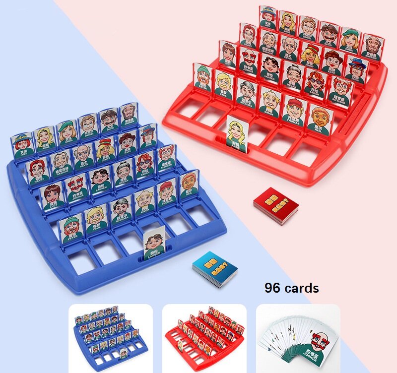 Who I Am Family Guessing Game Who Is It Classic Board Game Children's Tabletop Funny Kid Gift Logical Reasoning Parent Child Puzzle Children Interactive Game Toy