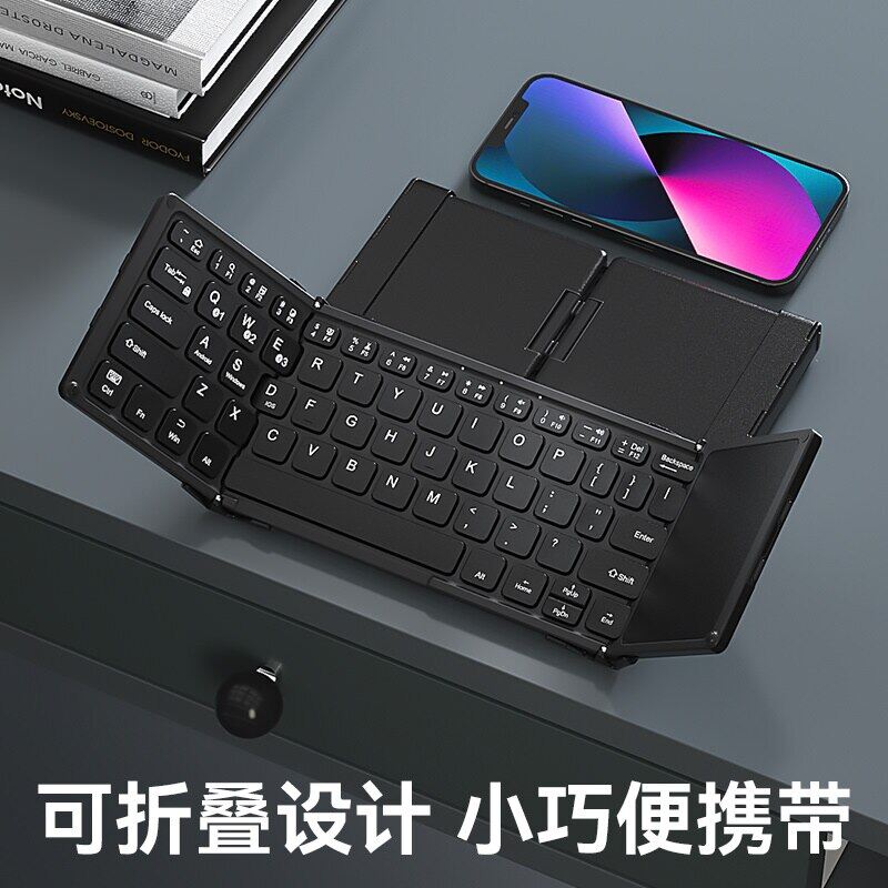 BOW HB318 Mini Bluetooth Keyboard With Touchpad For , Windows, PC, Tablet,Typec Charging Port,BT5.1