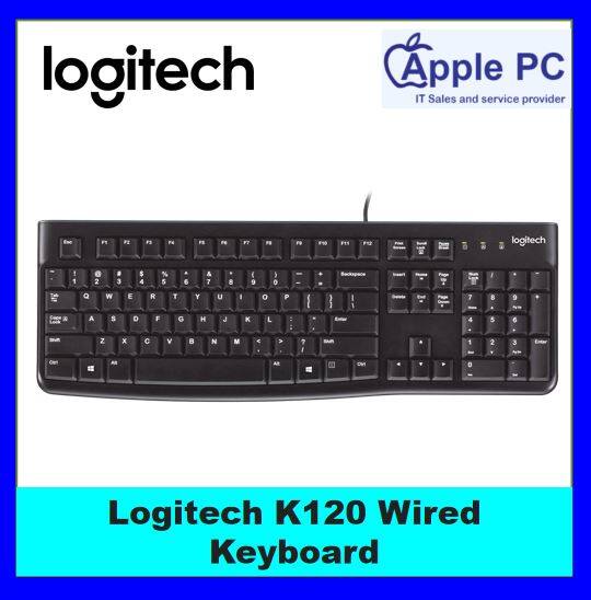 Logitech K120 Wired Keyboard for Windows, USB Plug-and-Play, Full-Size ...