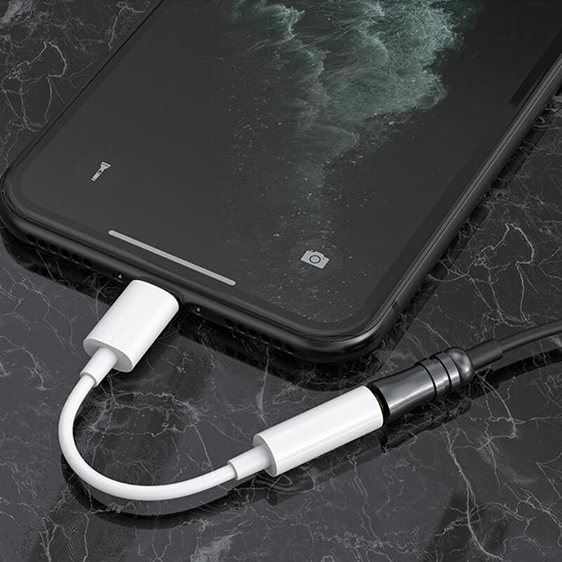 Lofty Cáp Kết Nối Chuyển Đổi Âm Thanh Giắc Tai Nghe Tai Nghe Màu Trắng Cho iPhone