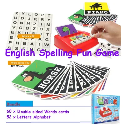 Montessori Toys English Words Spelling Family Fun Game Educational toys