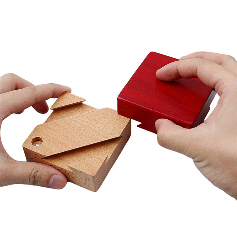IQ Mind Wooden Magic Box Puzzle Game for Adults Children Gifts Creative IQ Brain Teaser Game Educational Toys