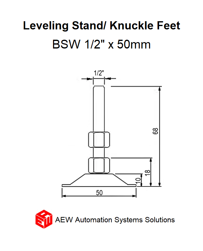 Leveling Stand/ Leveling Feet/ Knuckle Feet/ Foot Mount/ Conveyor Feet