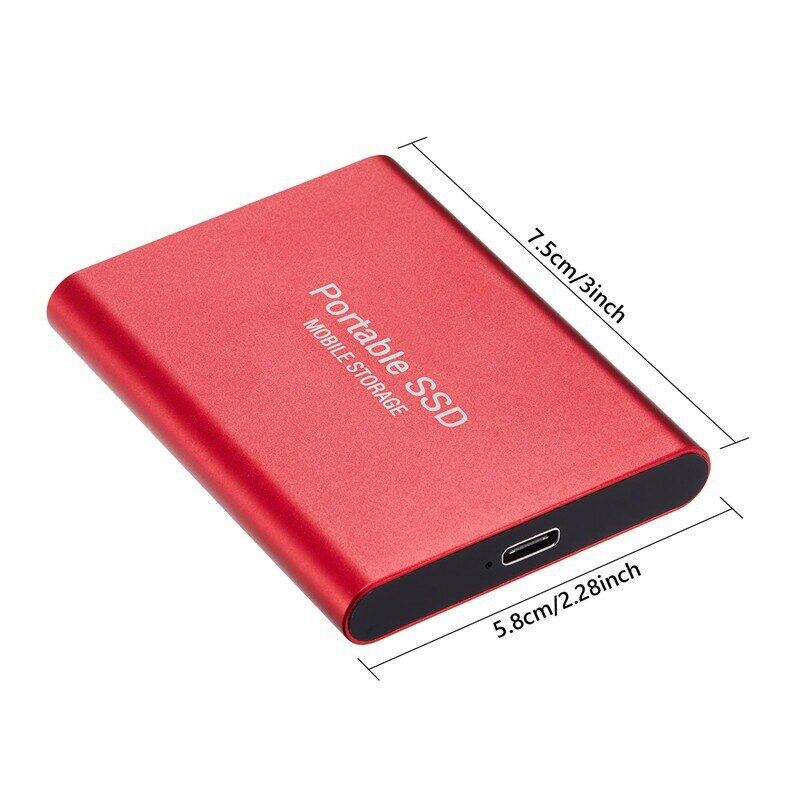 Portable SSD 1TB/2TB High-Capacity USB/Type-C Interface High-Speed Mini Hard Disk External Hard Disk For Laptops/Desktop/Phones