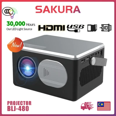 Sakura Portable LED 1080P Mini Home Projector BLJ-480T