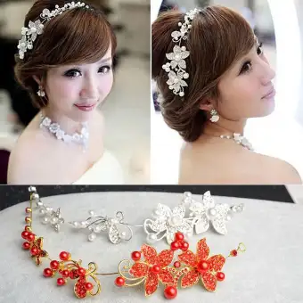 Sikong Fashion Rhinestones Trinket Wedding Party Crystal Head Wear