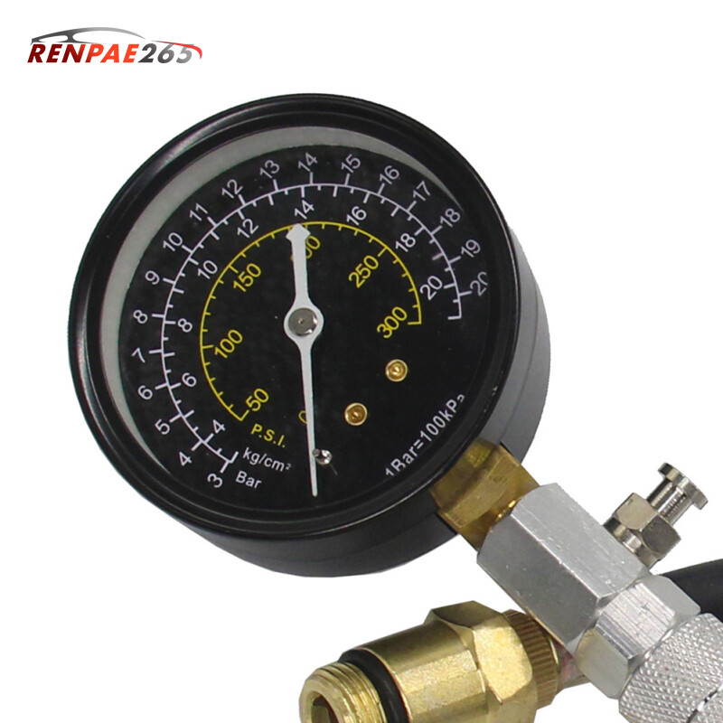 Máy Kiểm Tra Nén Xi Lanh Động Cơ Máy Đo Kiểm Tra Bộ Dụng Cụ Sửa Chữa Kiểm Tra Tự Động Máy Đo Áp Suất 0-300 Psi【cod】